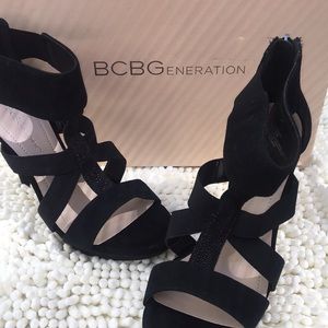 🆕 BCBGeneration Platform Strappy Stilettos